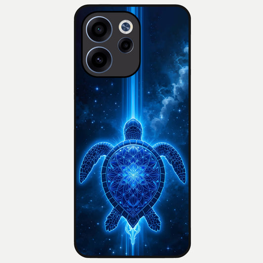  Blue Galaxy Turtle Glass Case For Oppo Reno 15c back cover – full design glossy printed glass finish
