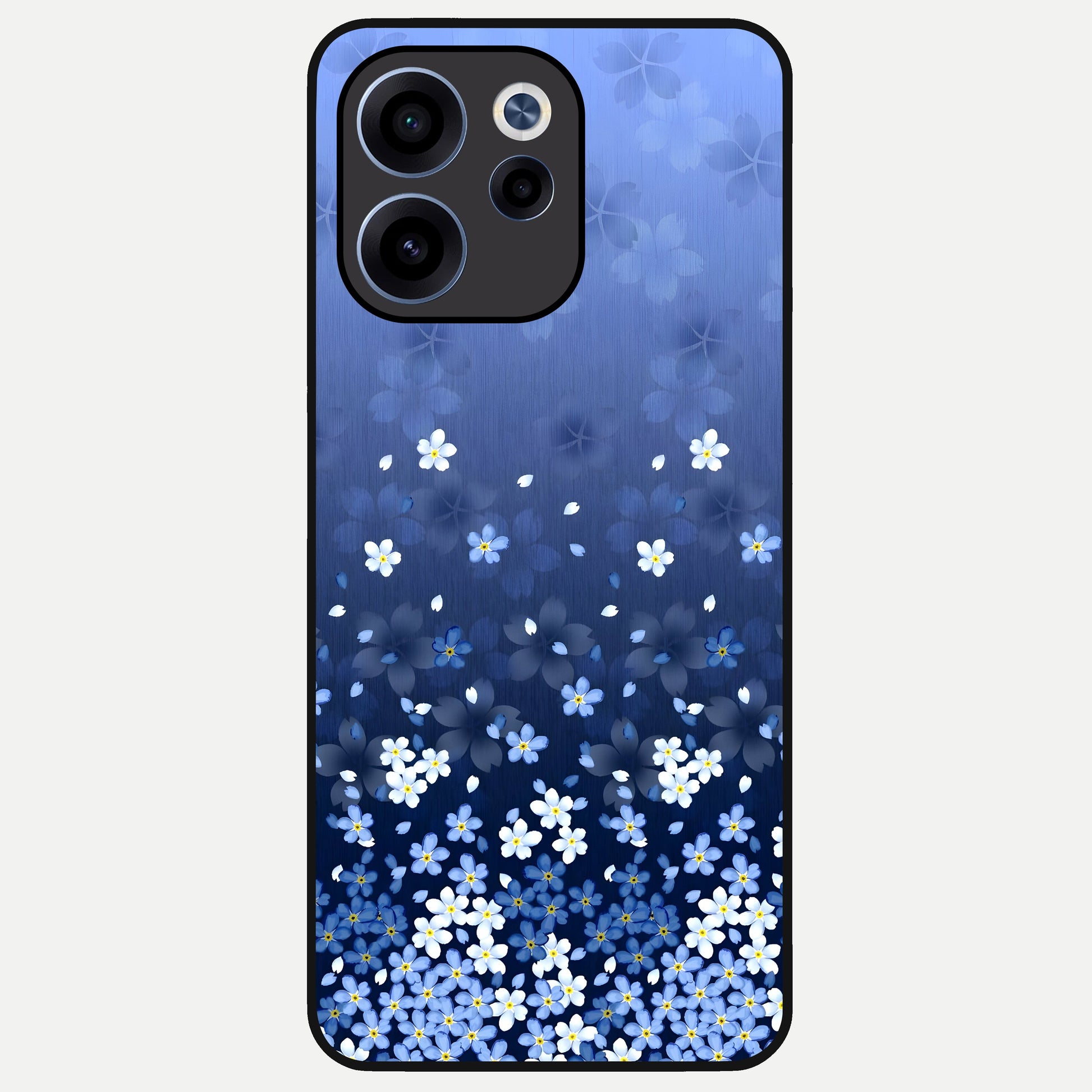  Blue Starry Glass Case For Oppo Reno 15c back cover – full design glossy printed glass finish