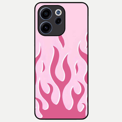  Blush Flame Energy Glass Case For Oppo Reno 15c back cover – full design glossy printed glass finish