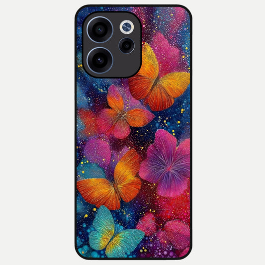 Butterfly Dream Mist Glass Case For Oppo Reno 15c back cover – full design glossy printed glass finish