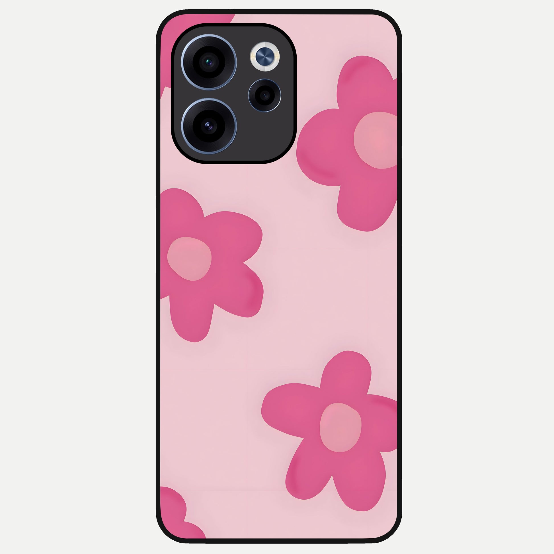  Candy Bloom Dreams Glass Case For Oppo Reno 15c back cover – full design glossy printed glass finish