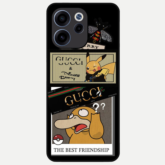  Cartoon Brand Play Mashup Glass Case For Oppo Reno 15c back cover – full design glossy printed glass finish
