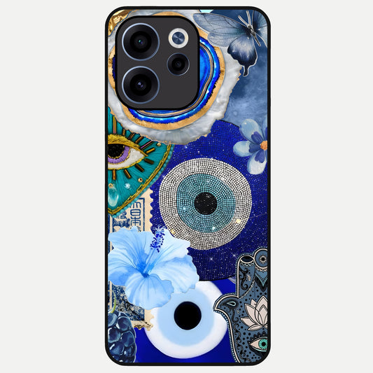  Celestial Blue Vision Glass Case For Oppo Reno 15c back cover – full design glossy printed glass finish