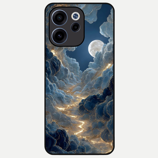  Celestial Cloud Road Glass Case For Oppo Reno 15c back cover – full design glossy printed glass finish