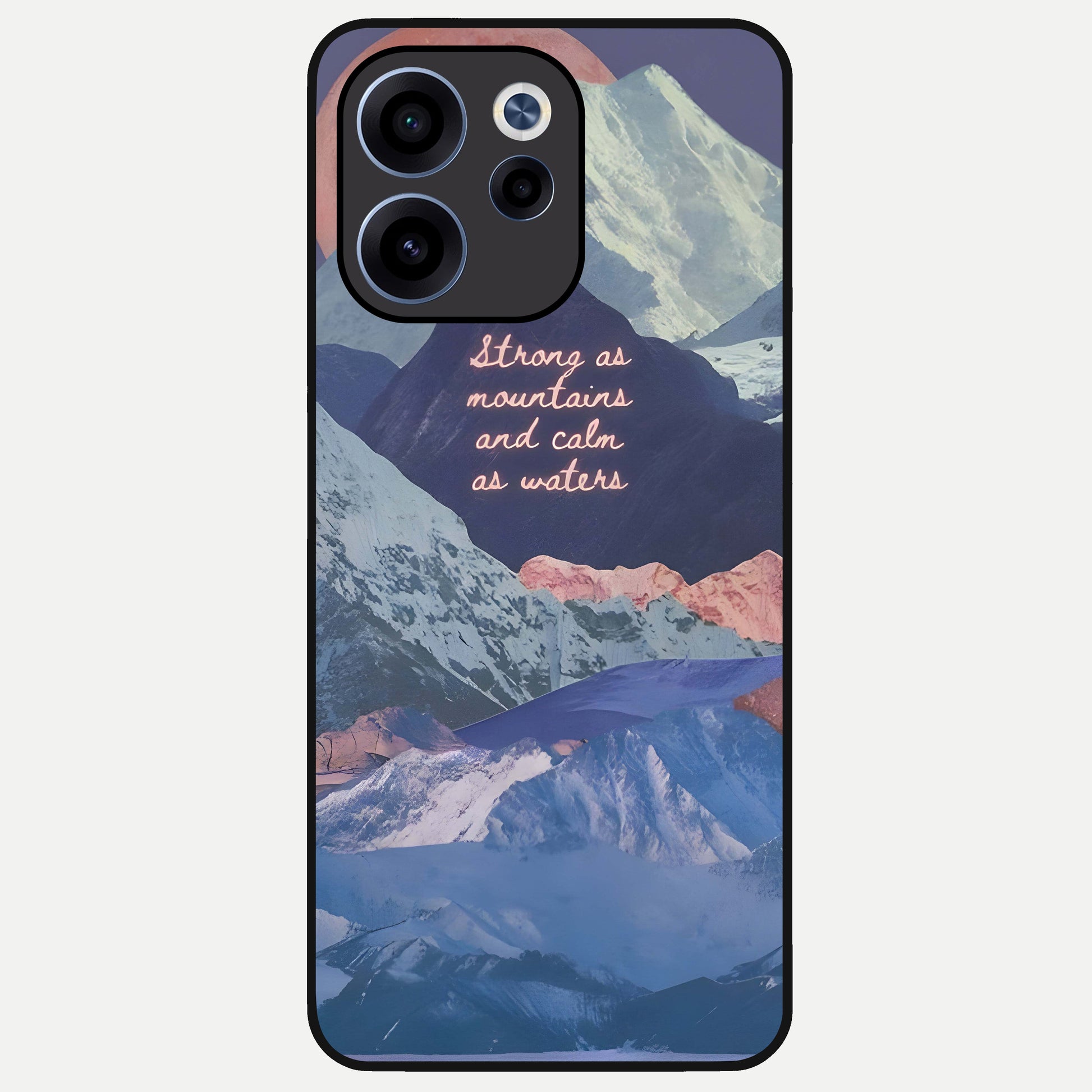  Celestial Mountain Calm Glass Case For Oppo Reno 15c back cover – full design glossy printed glass finish