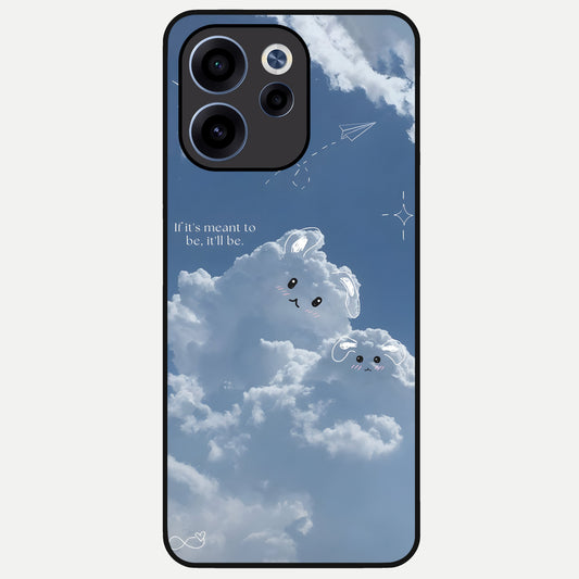  Cloud Bunny Dreams Glass Case For Oppo Reno 15c back cover – full design glossy printed glass finish