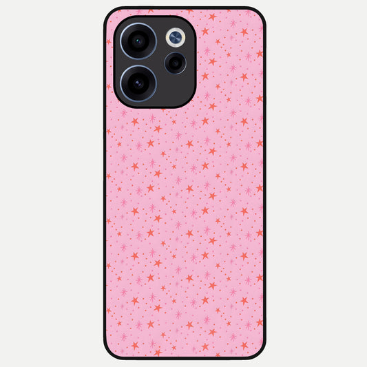  Cosmic Pink Sparkle Glass Case For Oppo Reno 15c back cover – full design glossy printed glass finish