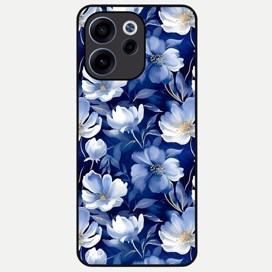  Cute Floral Patterns Glass Case For Oppo Reno 15c back cover – full design glossy printed glass finish