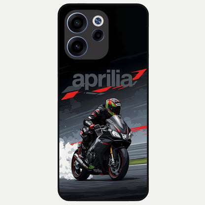  Dark Aprilla Glass Case For Oppo Reno 15c back cover – full design glossy printed glass finish