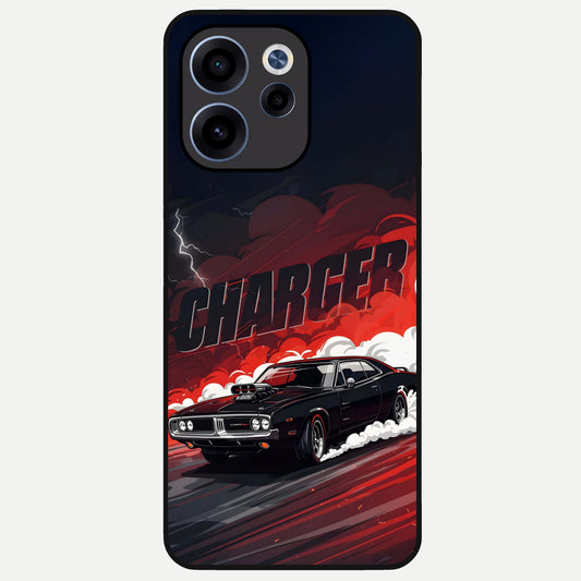  Dark Charger Fury Glass Case For Oppo Reno 15c back cover – full design glossy printed glass finish