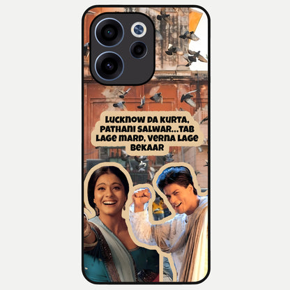  Desi Retro Vibes Glass Case For Oppo Reno 15c back cover – full design glossy printed glass finish