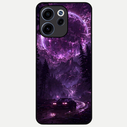  Eternal Cosmic Drive Glass Case For Oppo Reno 15c back cover – full design glossy printed glass finish