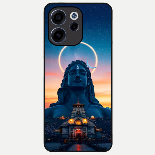  Eternal Shiva Aura Glass Case For Oppo Reno 15c back cover – full design glossy printed glass finish