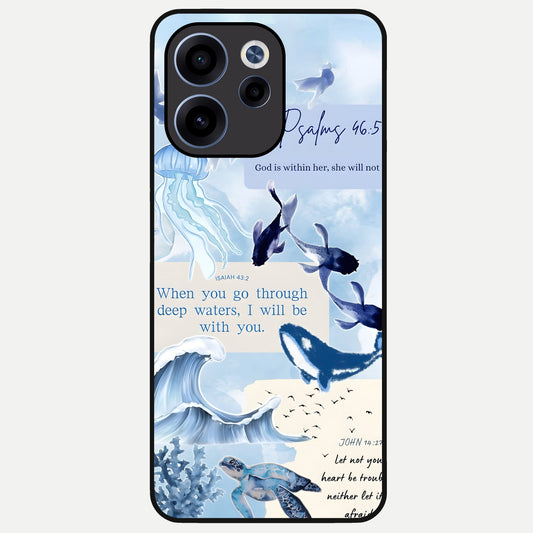  Faithful Ocean Promise Glass Case For Oppo Reno 15c back cover – full design glossy printed glass finish
