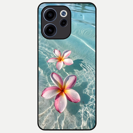 Floating Bloom Bliss Glass Case For Oppo Reno 15c back cover – full design glossy printed glass finish