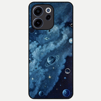  Galaxy Dream Space Glass Case For Oppo Reno 15c back cover – full design glossy printed glass finish