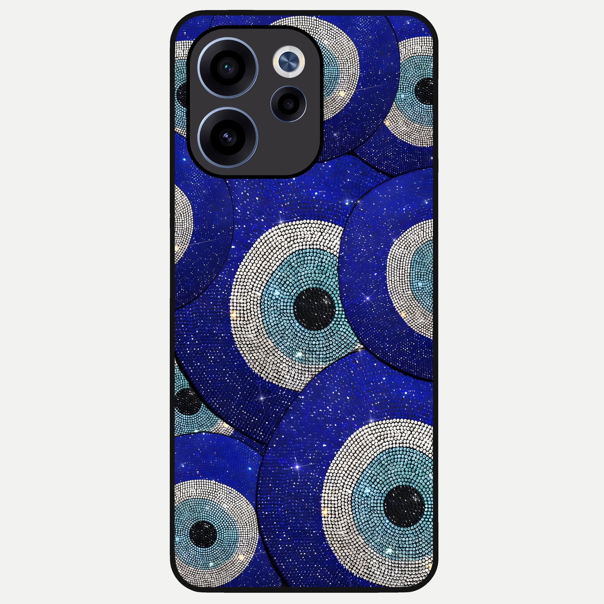  Galaxy Eye Flow Glass Case For Oppo Reno 15c back cover – full design glossy printed glass finish