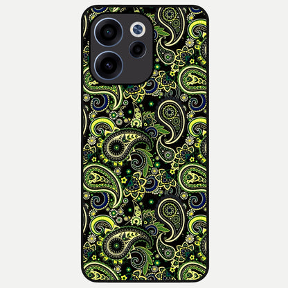  Green Lemon Glass Case For Oppo Reno 15c back cover – full design glossy printed glass finish