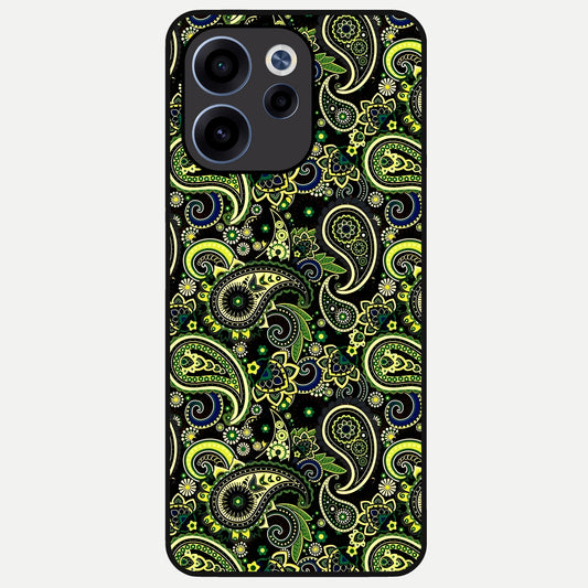  Green Lemon Glass Case For Oppo Reno 15c back cover – full design glossy printed glass finish
