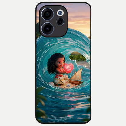  Heart of Ocean Glass Case For Oppo Reno 15c back cover – full design glossy printed glass finish