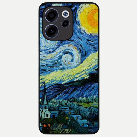  Inspired Van Gogh Art Glass Case For Oppo Reno 15c back cover – full design glossy printed glass finish