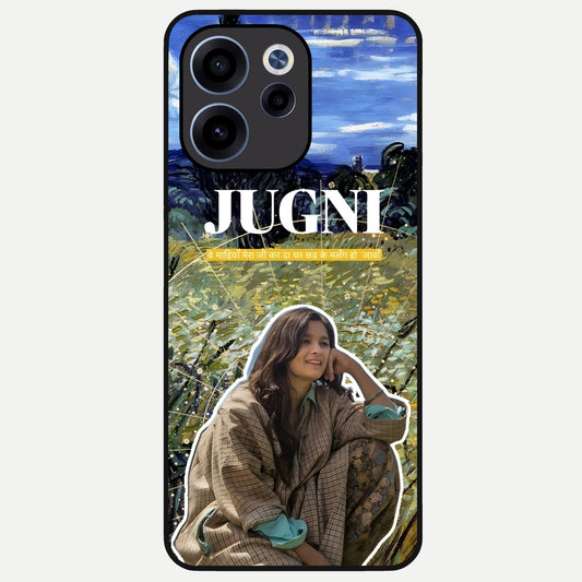  Jugni Soul Vibes Glass Case For Oppo Reno 15c back cover – full design glossy printed glass finish