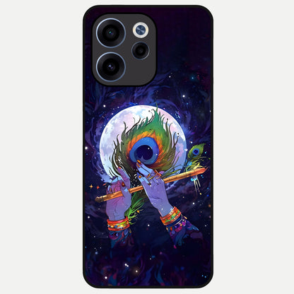 Krishna Hands Art Glass Case For Oppo Reno 15c back cover – full design glossy printed glass finish