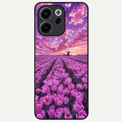  Lavender Dream Skies Glass Case For Oppo Reno 15c back cover – full design glossy printed glass finish