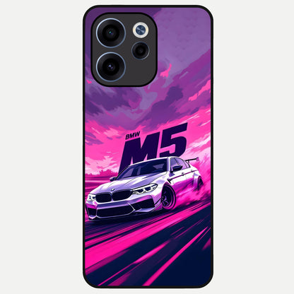  MS Neon Car Glass Case For Oppo Reno 15c back cover – full design glossy printed glass finish