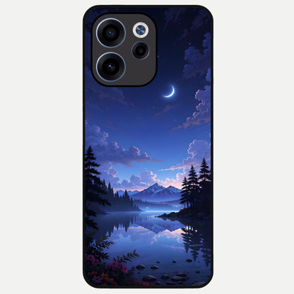  Midnight Lake Peace Glass Case For Oppo Reno 15c back cover – full design glossy printed glass finish