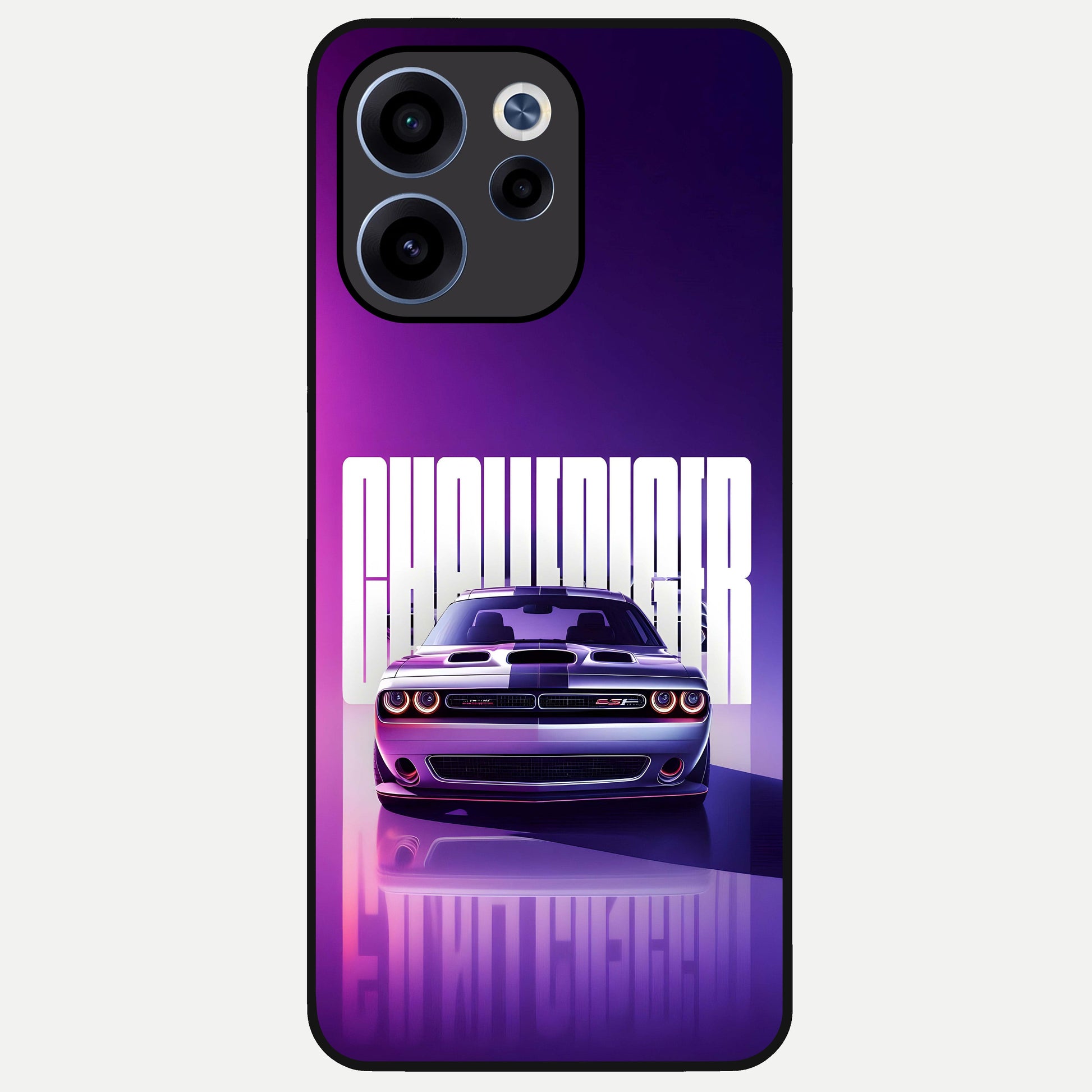  Midnight Muscle Ride Glass Case For Oppo Reno 15c back cover – full design glossy printed glass finish