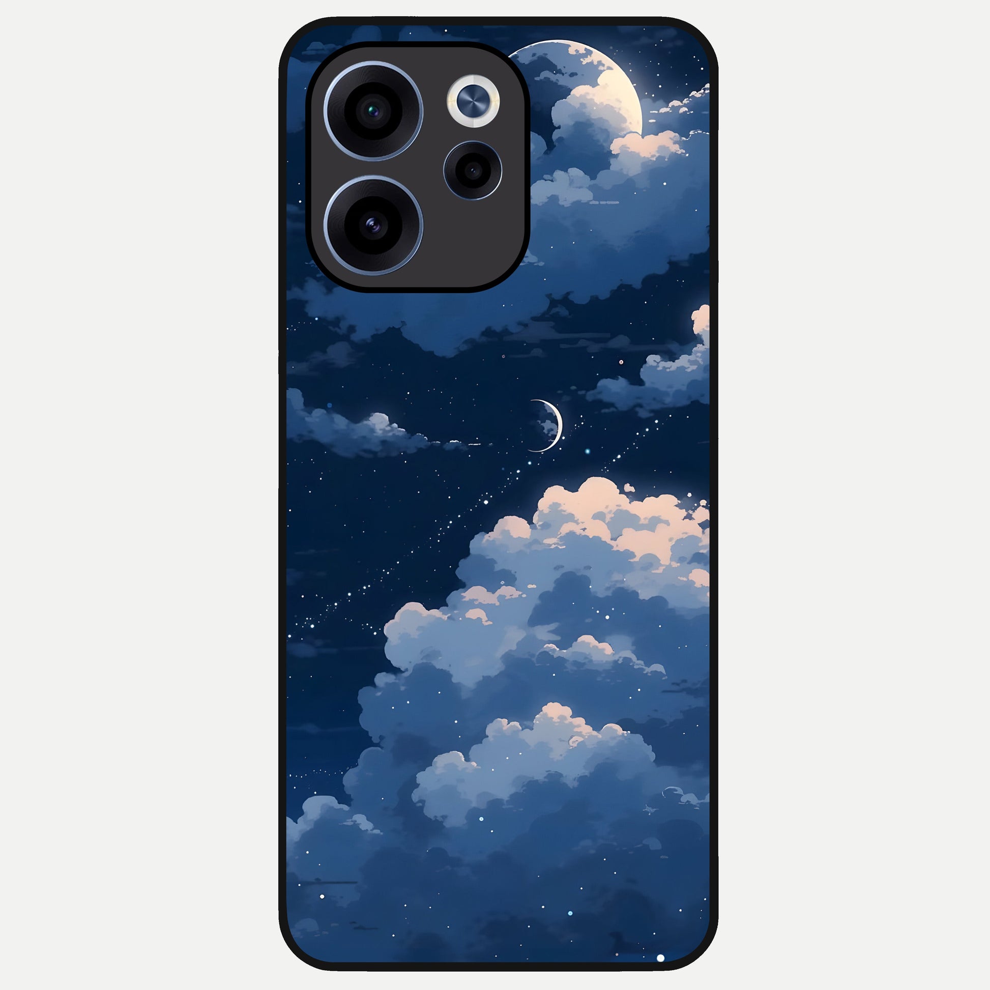  Moon Dream Haze Glass Case For Oppo Reno 15c back cover – full design glossy printed glass finish