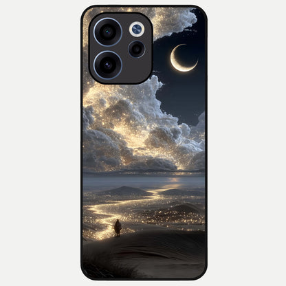  Moonlight Spark Path Glass Case For Oppo Reno 15c back cover – full design glossy printed glass finish