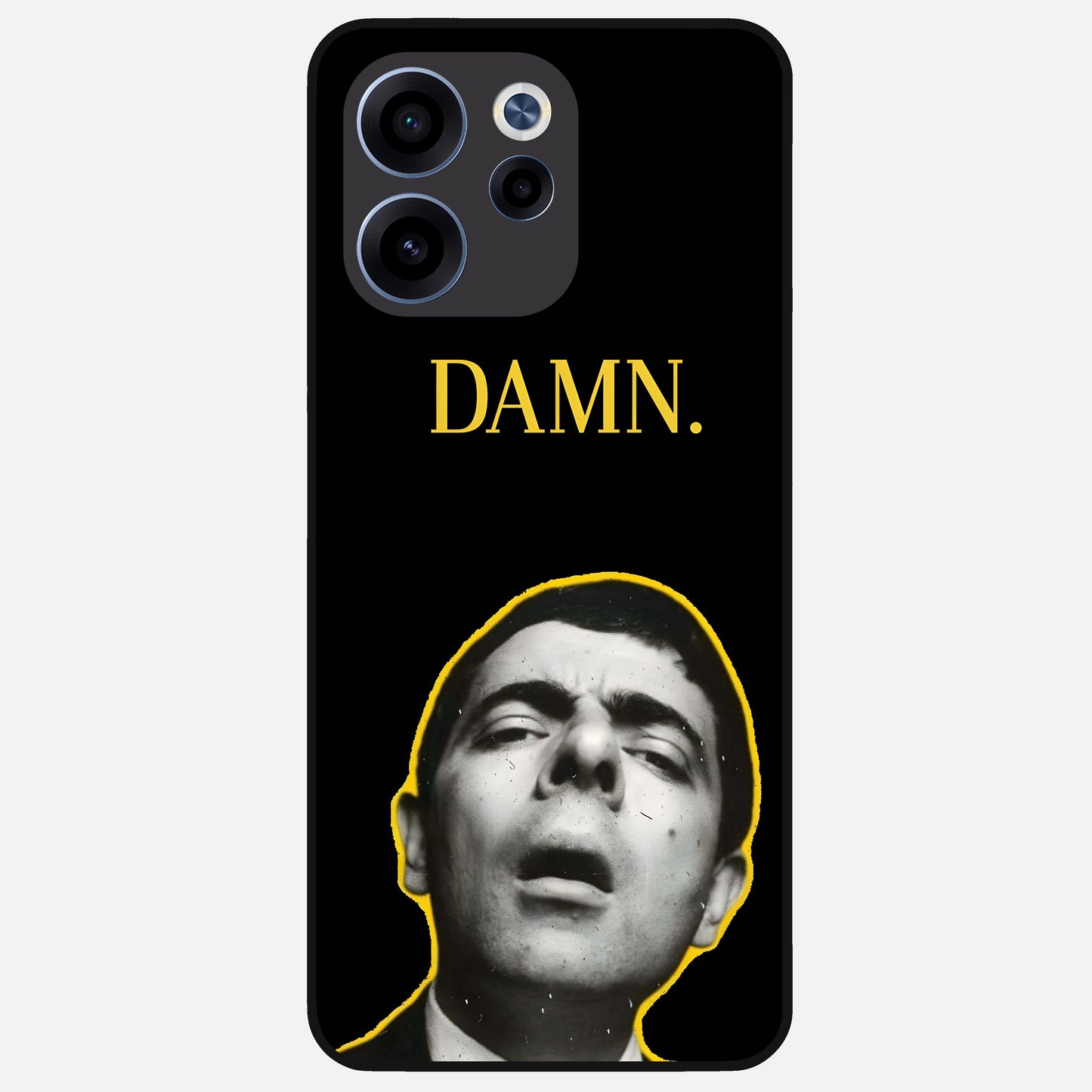  Mr Bean Damn Glass Case For Oppo Reno 15c back cover – full design glossy printed glass finish