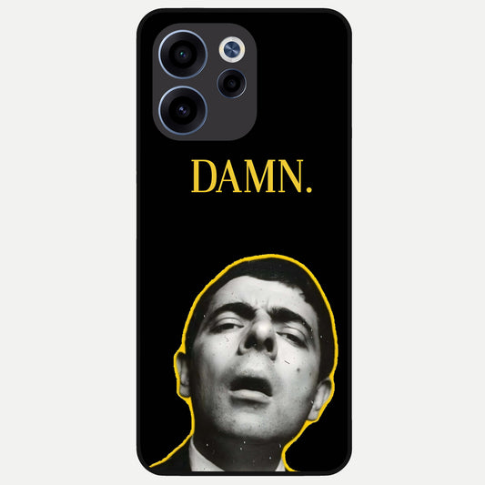  Mr Bean Damn Glass Case For Oppo Reno 15c back cover – full design glossy printed glass finish