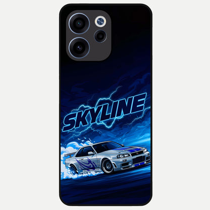  Neon Drift Beast Glass Case For Oppo Reno 15c back cover – full design glossy printed glass finish