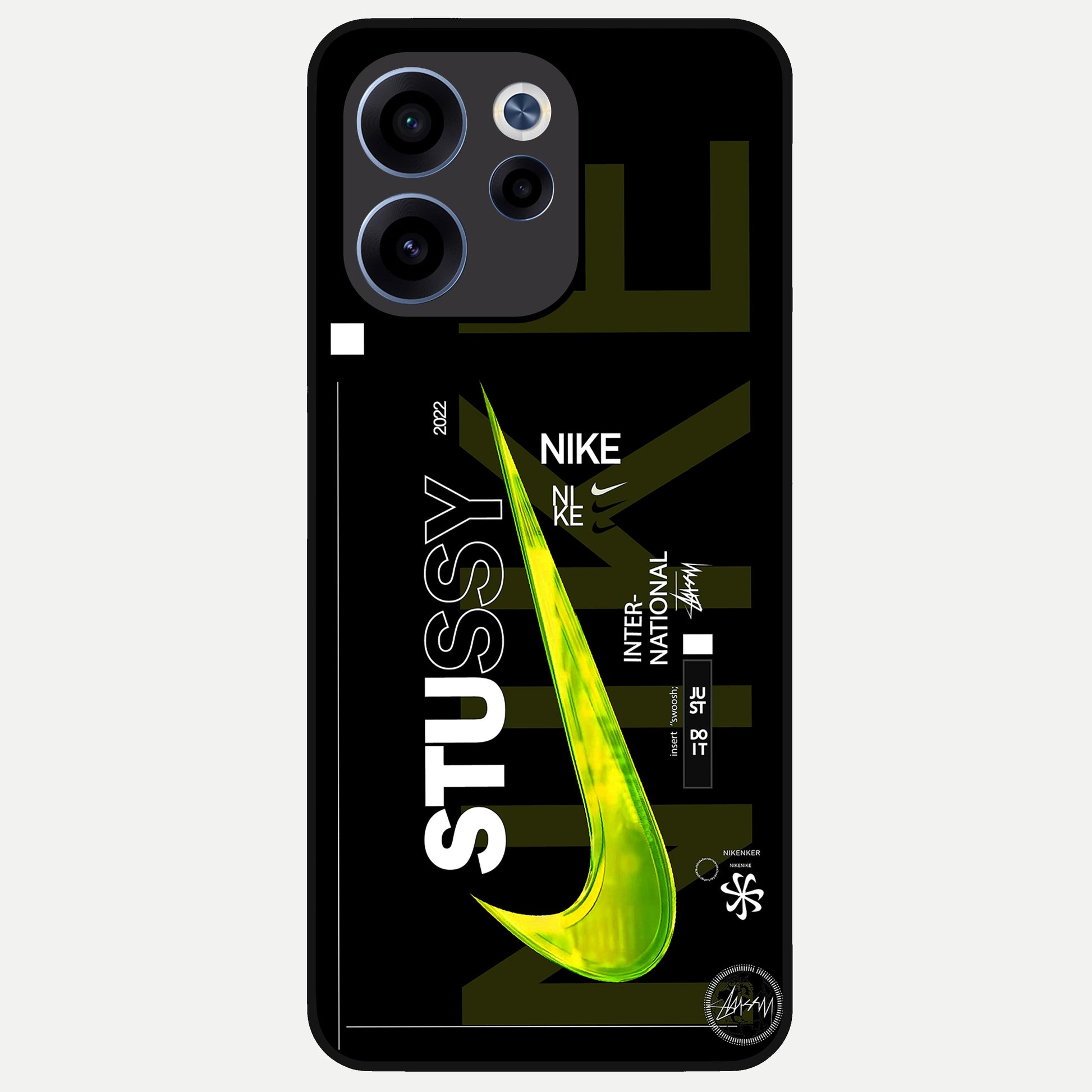  Neon Street Edition Glass Case For Oppo Reno 15c back cover – full design glossy printed glass finish