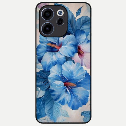  Ocean Hibiscus Grace Glass Case For Oppo Reno 15c back cover – full design glossy printed glass finish