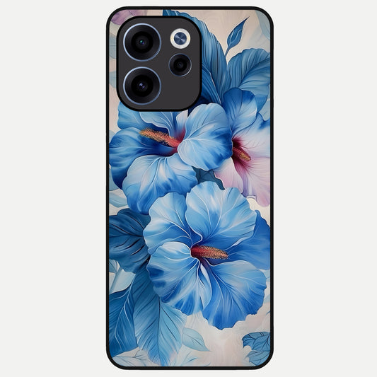  Ocean Hibiscus Grace Glass Case For Oppo Reno 15c back cover – full design glossy printed glass finish