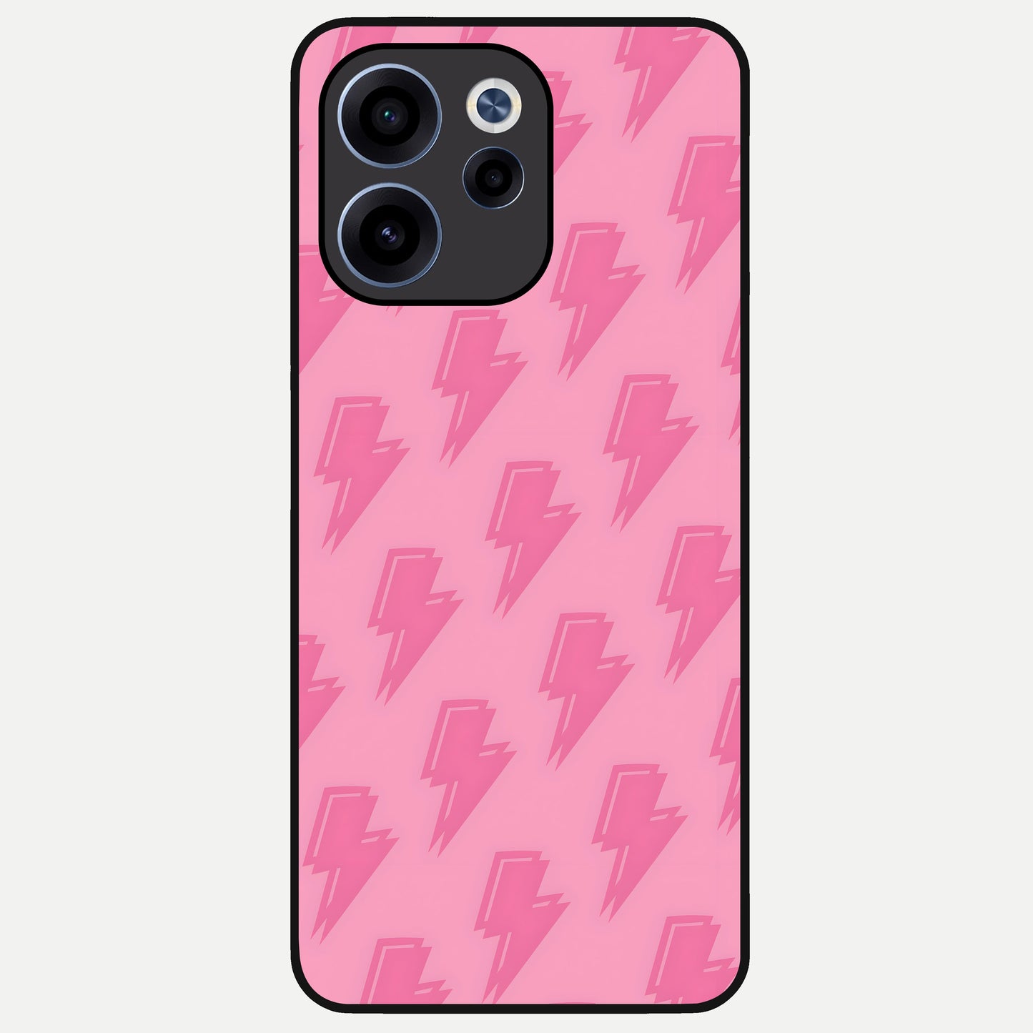  Pink Moo Magic Glass Case For Oppo Reno 15c back cover – full design glossy printed glass finish
