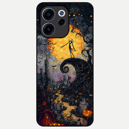  Pumpkin Moonlight Tale Glass Case For Oppo Reno 15c back cover – full design glossy printed glass finish
