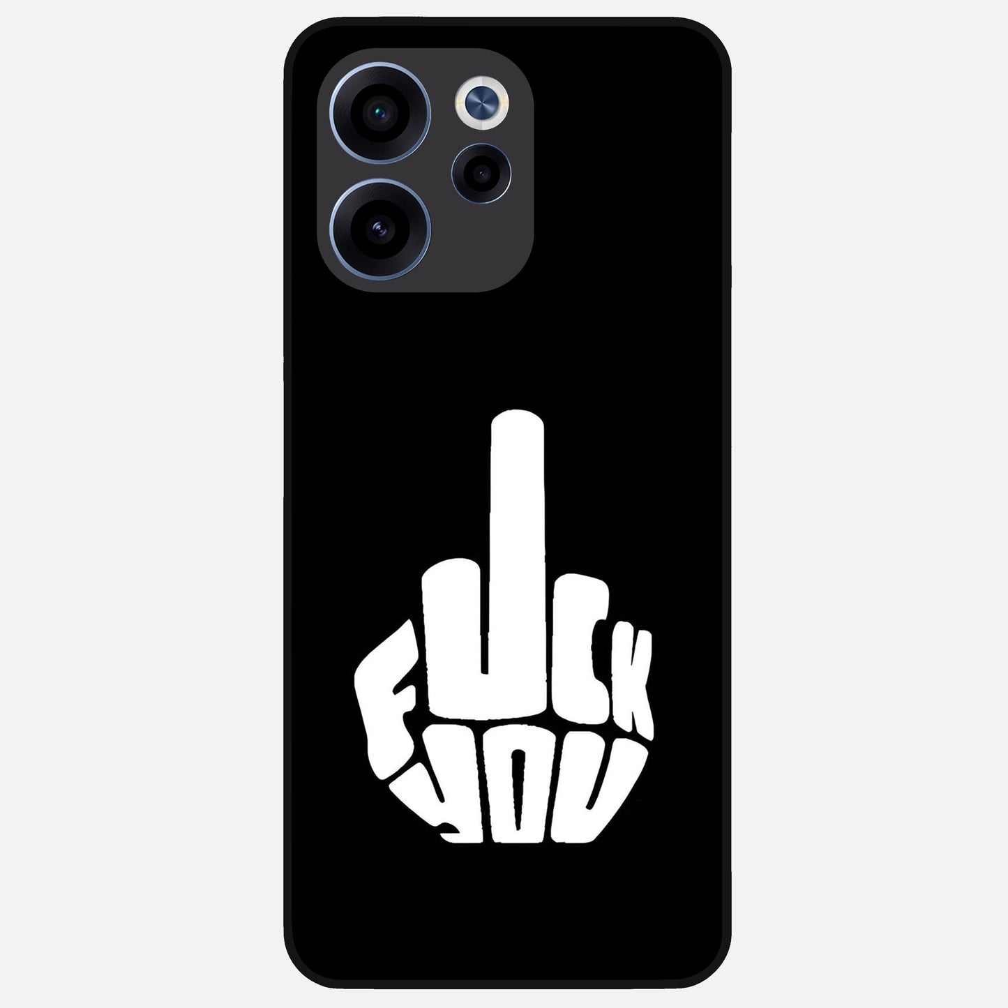  Rebel Mode On Glass Case For Oppo Reno 15c back cover – full design glossy printed glass finish