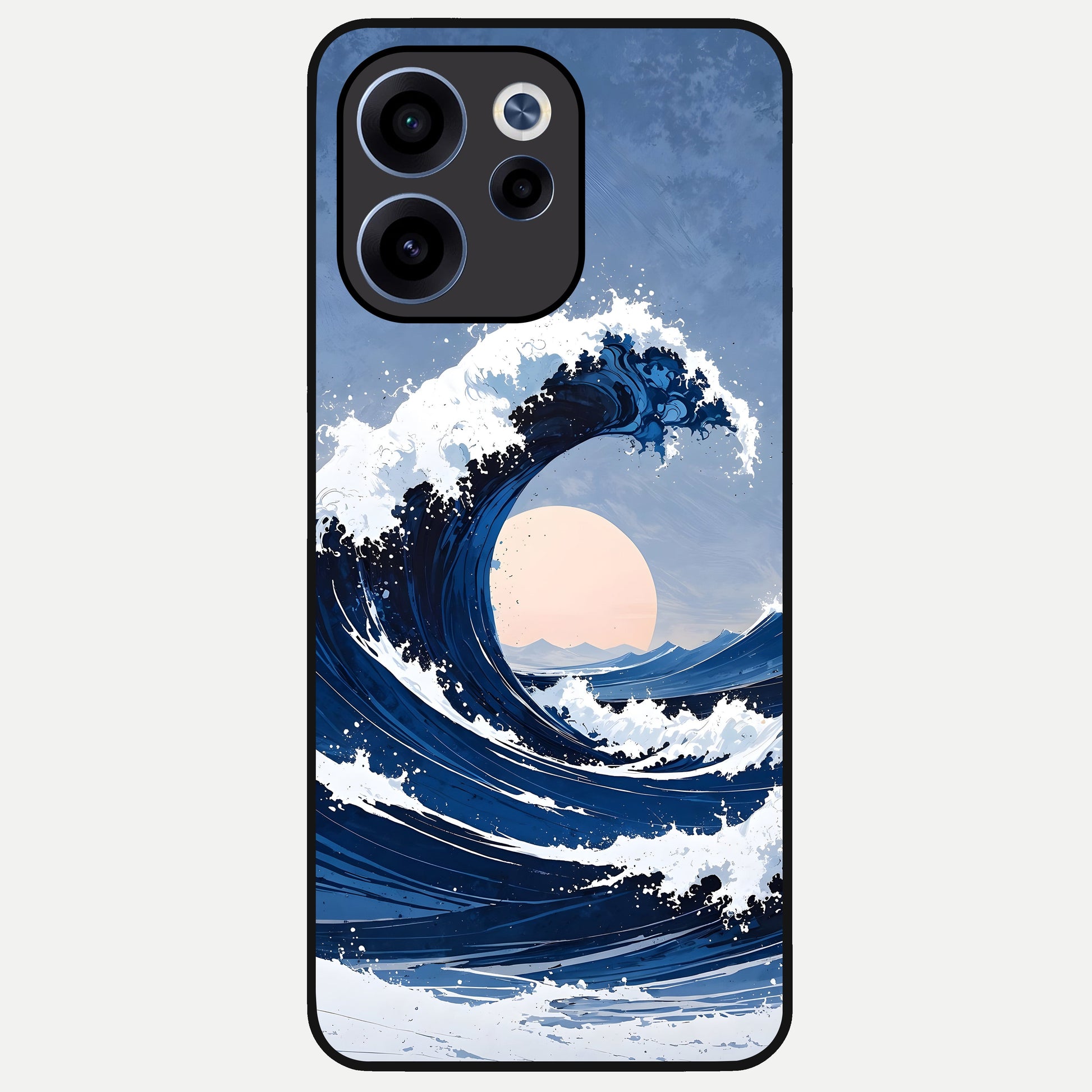  Rising Tide Power Glass Case For Oppo Reno 15c back cover – full design glossy printed glass finish
