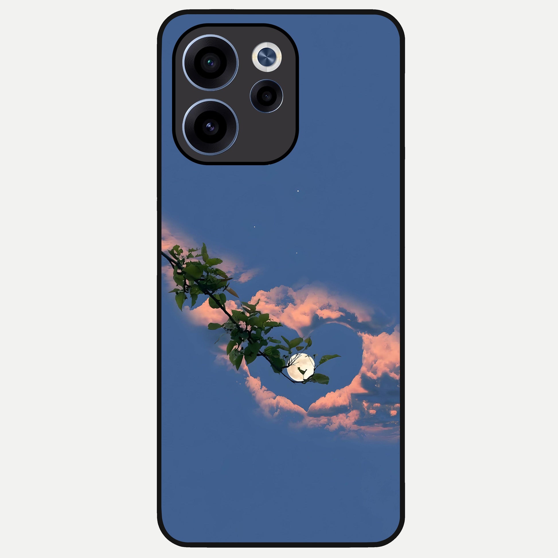  Sky Under Tree Glass Case For Oppo Reno 15c back cover – full design glossy printed glass finish