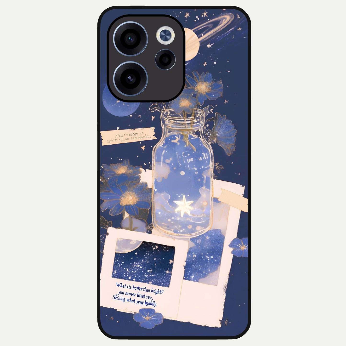  Starlit Cosmic Jar Glass Case For Oppo Reno 15c back cover – full design glossy printed glass finish