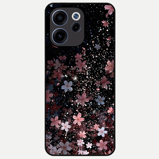  Starlit Flower Dreams Glass Case For Oppo Reno 15c back cover – full design glossy printed glass finish