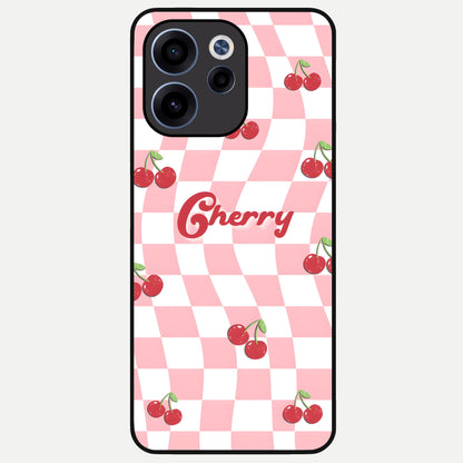  Sweet Cherry Vibes Glass Case For Oppo Reno 15c back cover – full design glossy printed glass finish