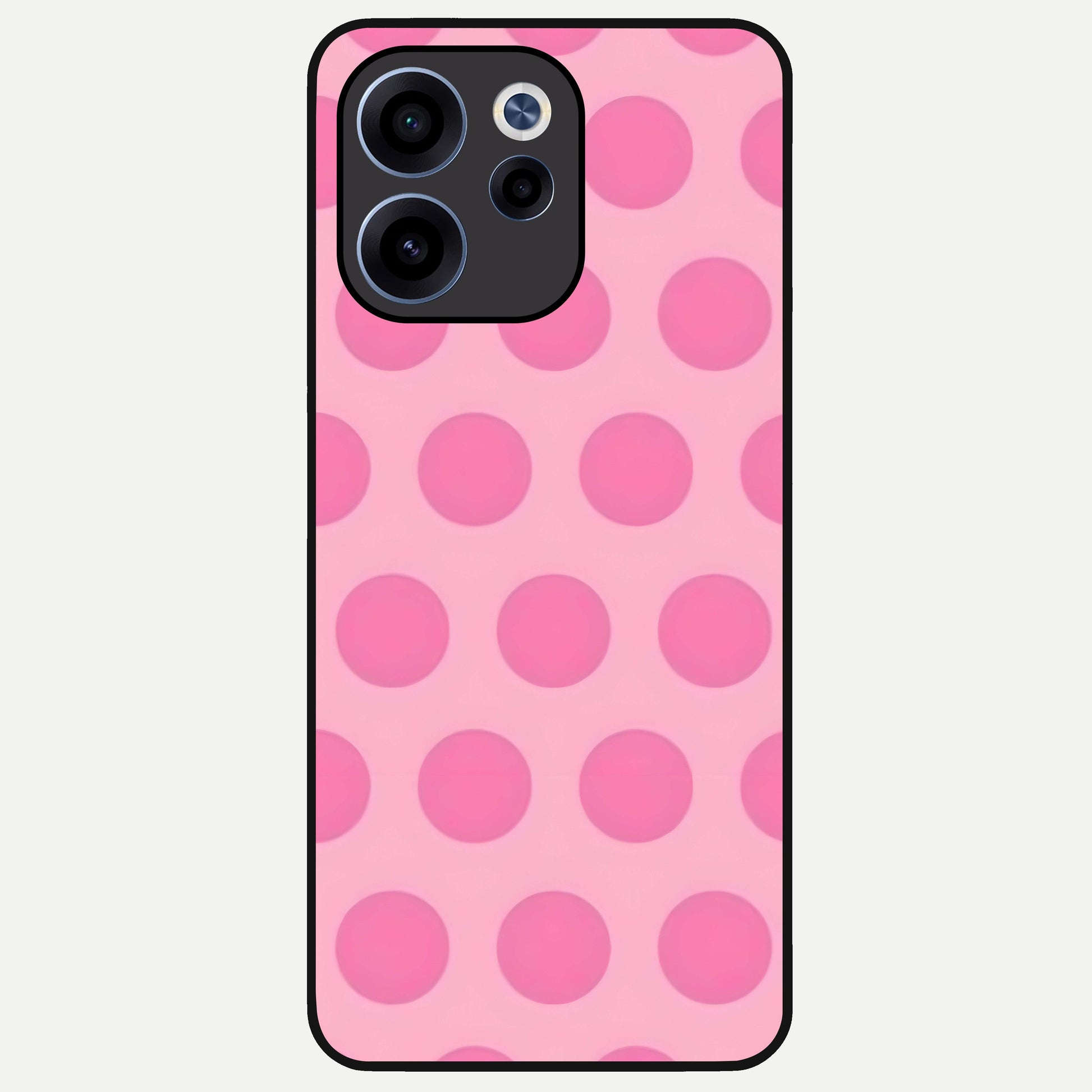  Sweet Dot Dreams Glass Case For Oppo Reno 15c back cover – full design glossy printed glass finish