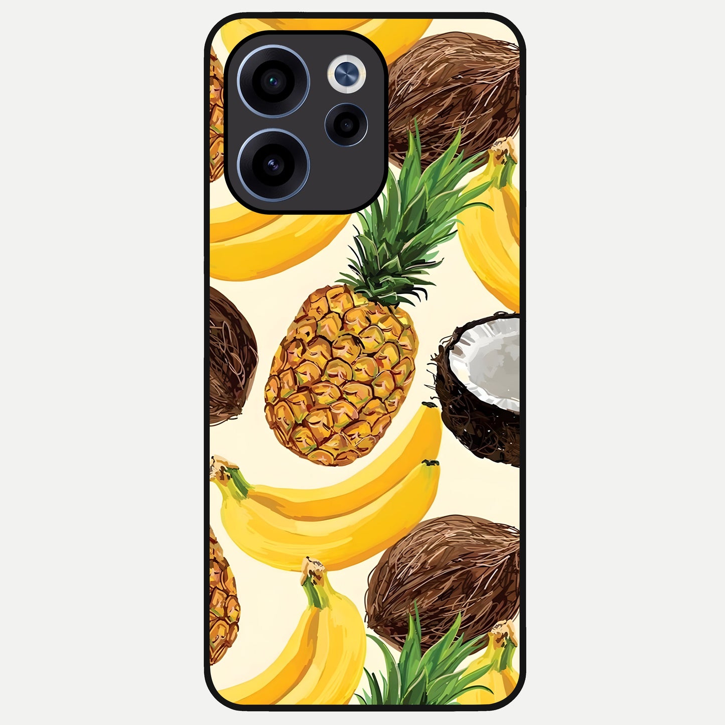  Tropical Fruit Mood Glass Case For Oppo Reno 15c back cover – full design glossy printed glass finish