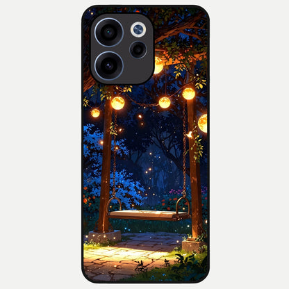  Twilight Garden Swing Glass Case For Oppo Reno 15c back cover – full design glossy printed glass finish
